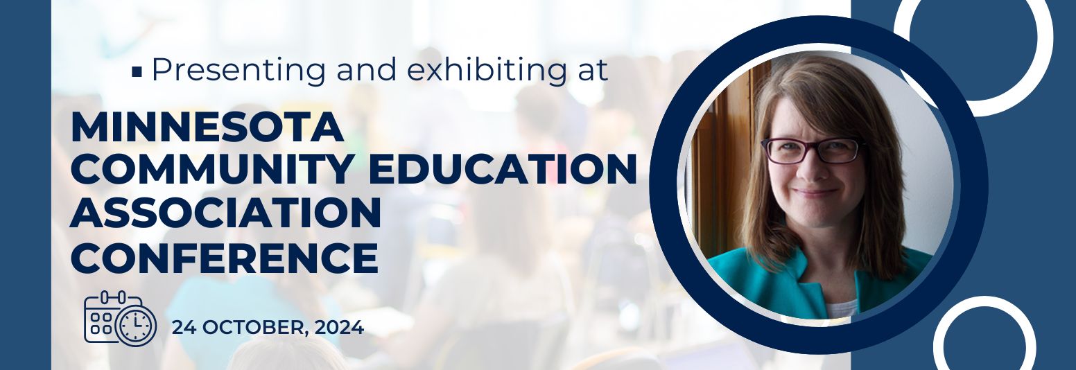 Minnesota alliance on problem gambling exhibiting and presenting at the Minnesota Community Education Association Conference