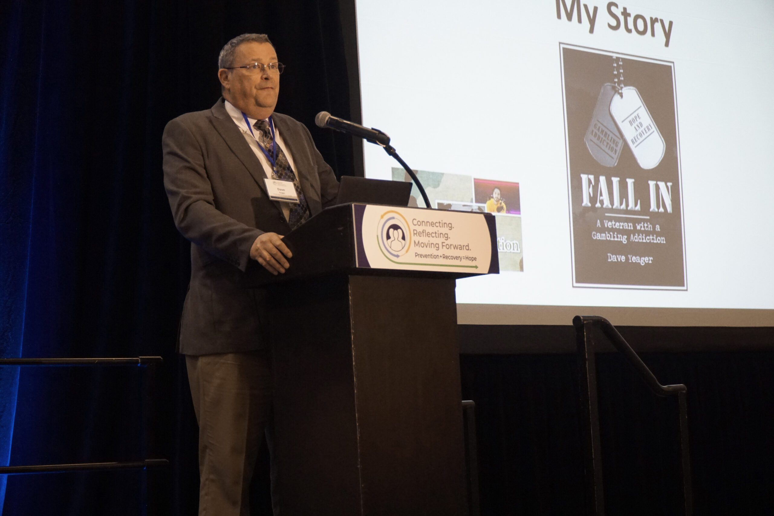 Dave Yeager explained why service members and veterans are at particularly high risk for developing gambling disorder.